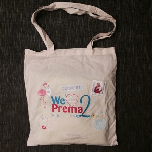 we love prema 2 tote bag